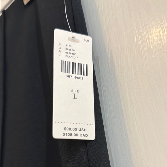 Anthropologie Black Straight Leg Pants for Business - Picture 3 of 7